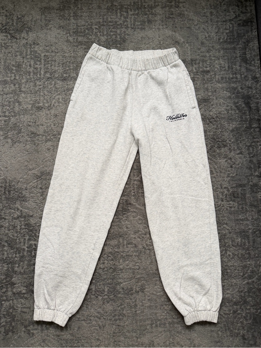Hollister Fleece Logo Dad Joggers
